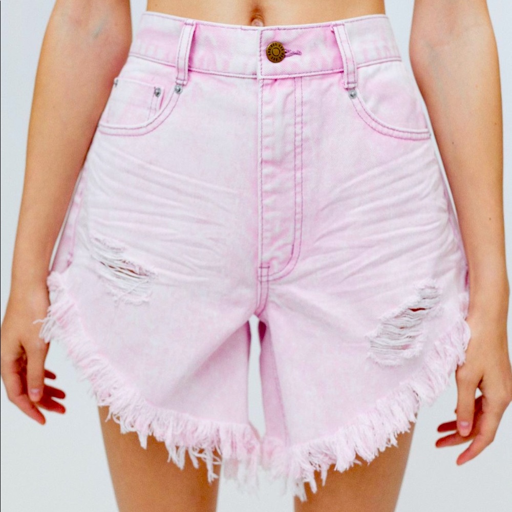 BDG Carla high-waisted denim cutoff short